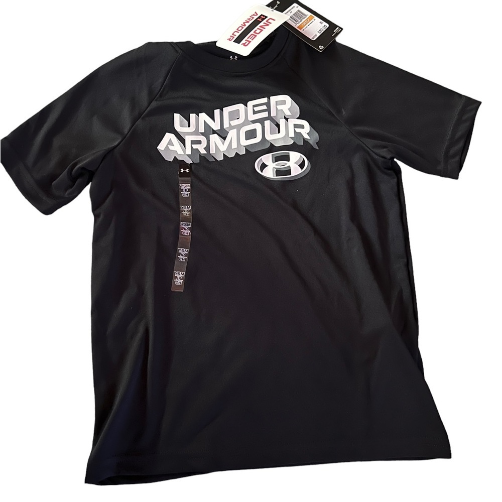 ✅Under Armour Boys' Tech Wordmark Short Sleeve T-Shirt